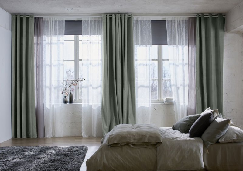 Two -color curtains