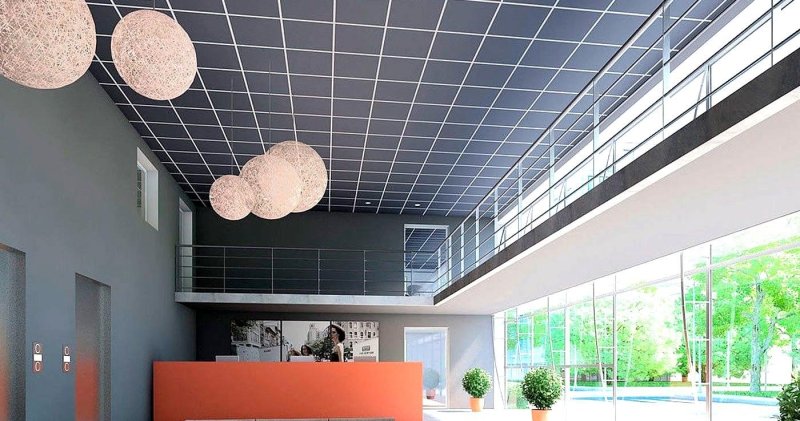 Armstrong ceiling with a suspended system