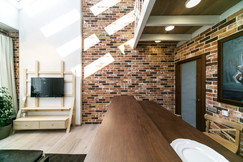 Wall decoration with decorative brick