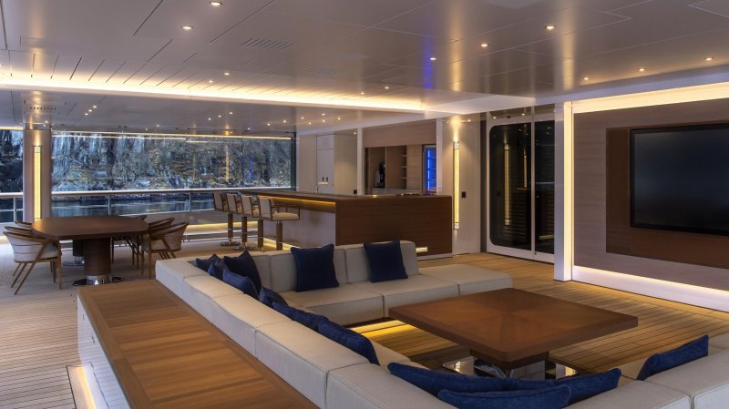 Benetti's yacht interior