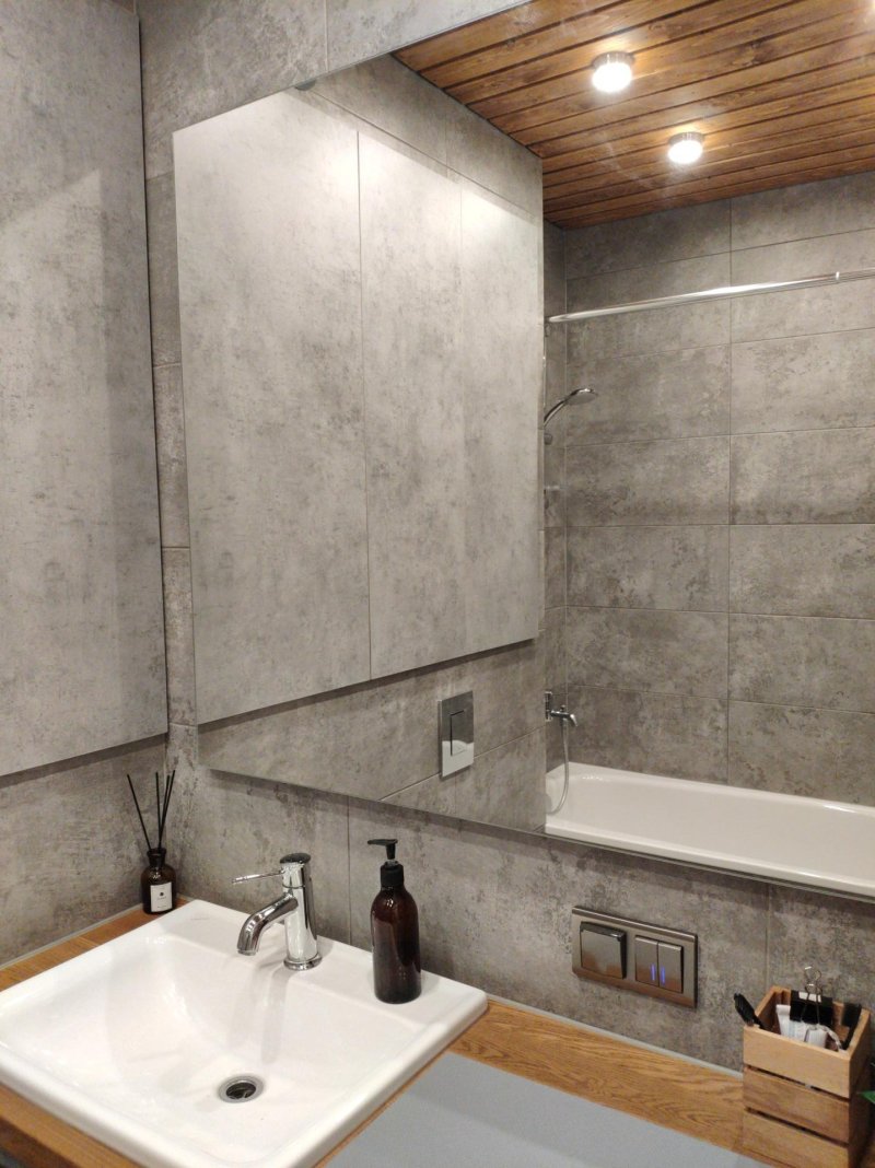 Micro -cement for the walls of the bathroom