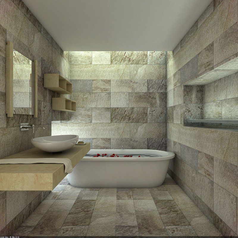 Bathroom natural stone