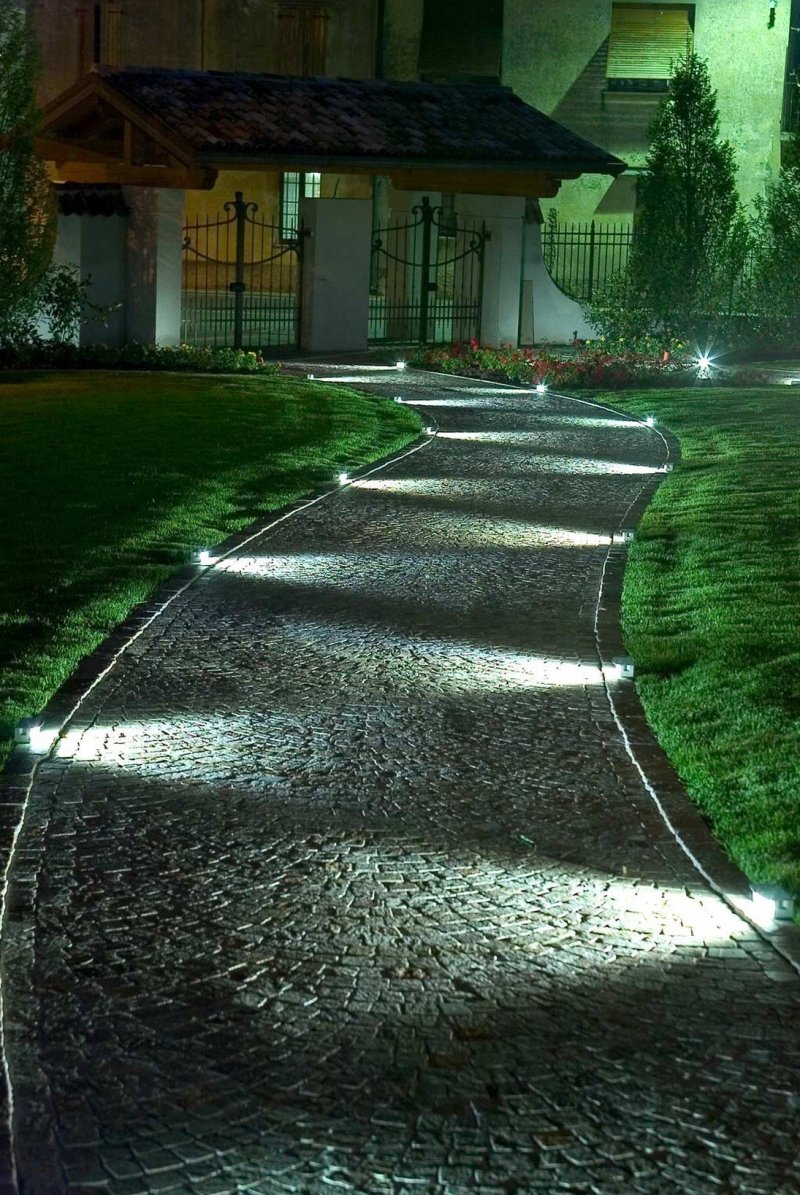 Lighting garden paths