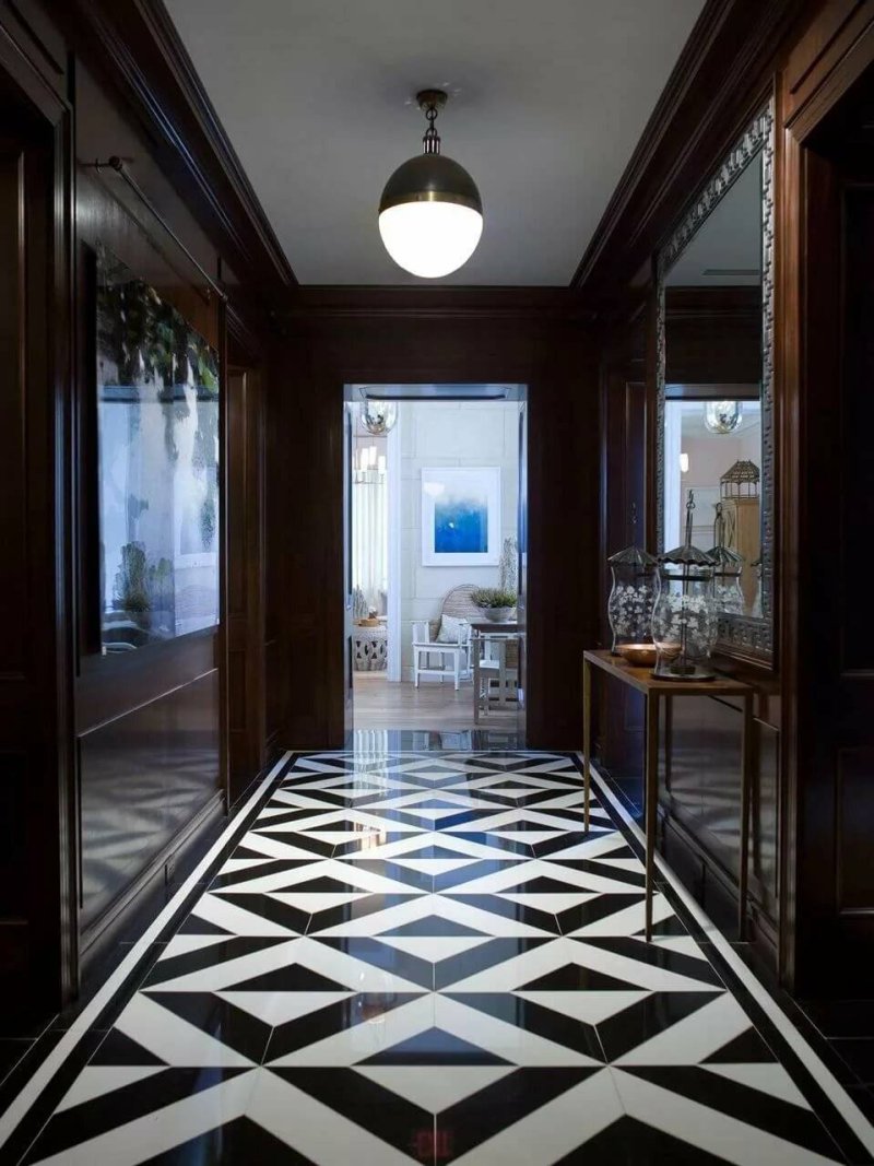 Tiles in the hallway