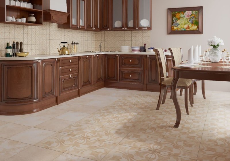 Floor tile for kitchen