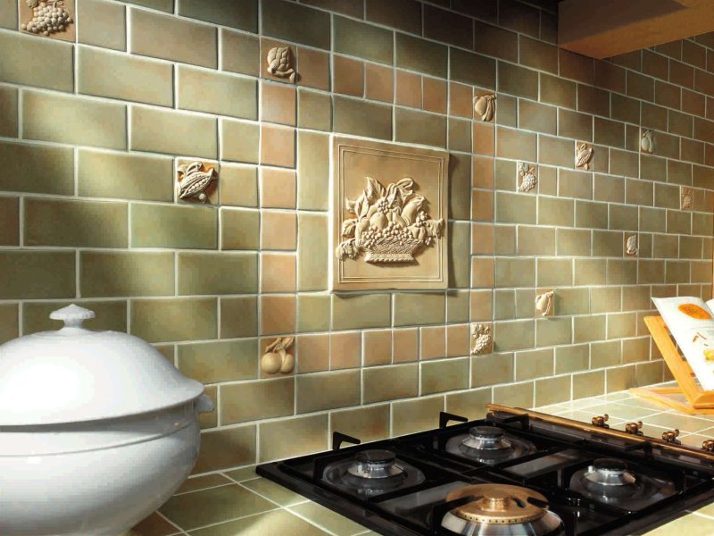 Kitchen tiles per apron