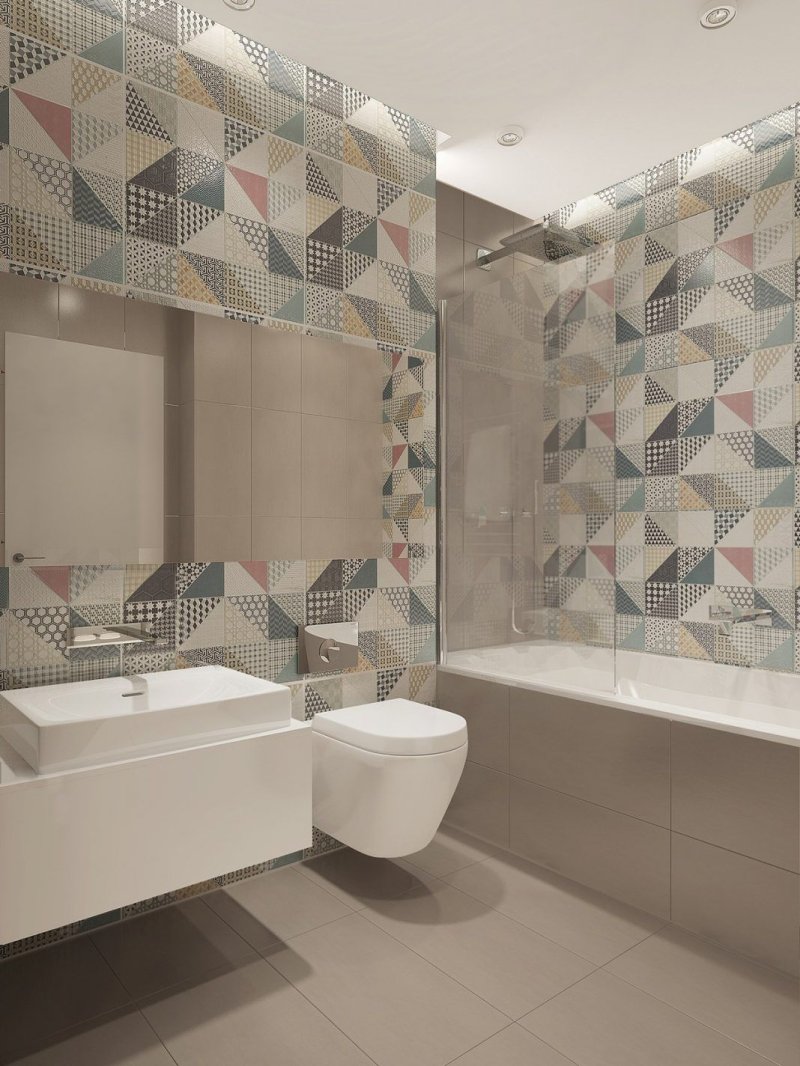 Stylish bathroom tiles