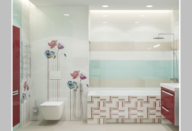 Bathroom tile design