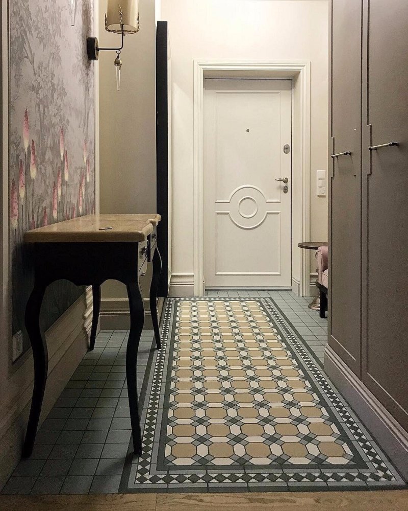 The hallway of the tile