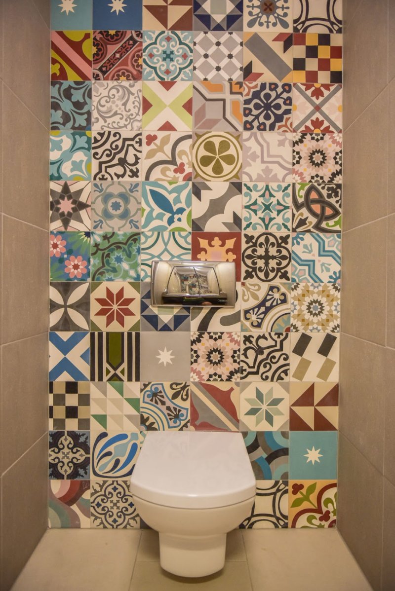 Tile toilet