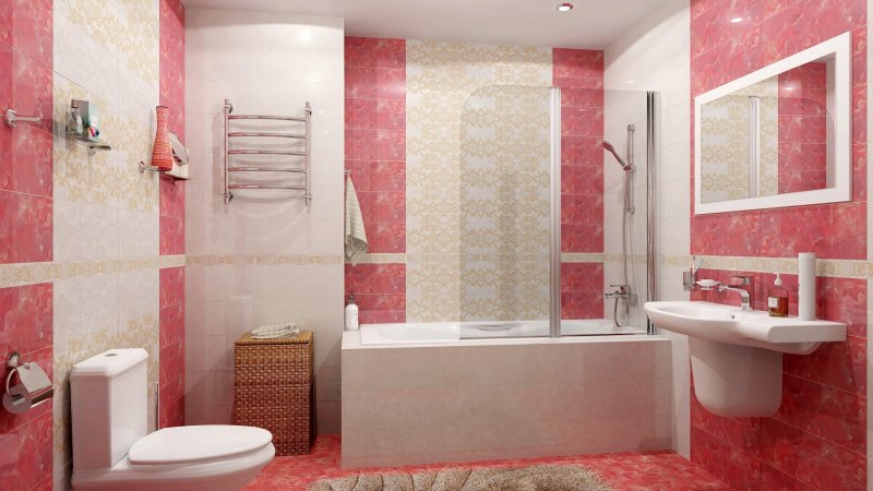 Kerama Marazzi pink tile