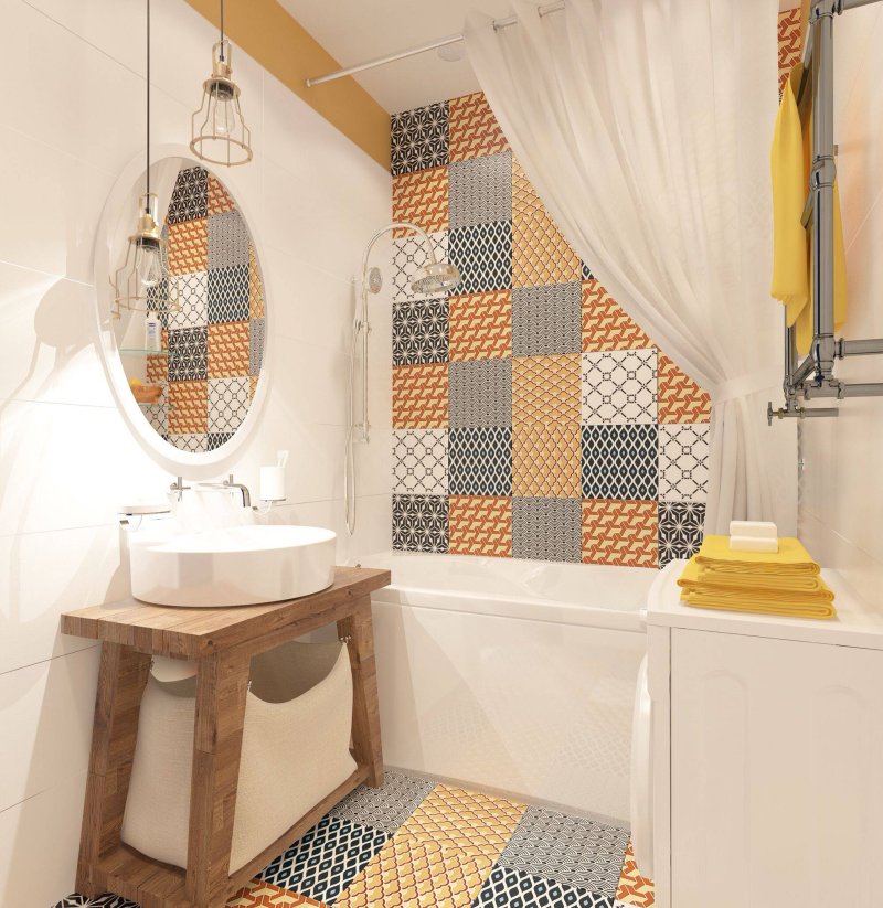 Patchwork style bathroom