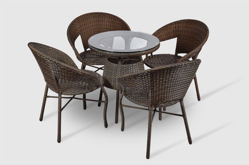 Wicker furniture made of artificial rattan