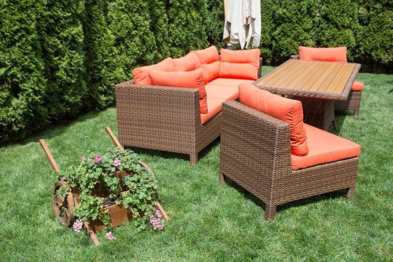 Artificial rattan furniture