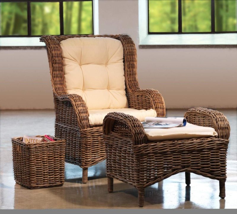 Armchair Ravenna from an artificial rattan