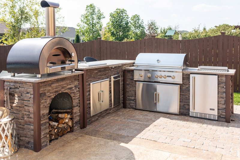 Barbecue countertop