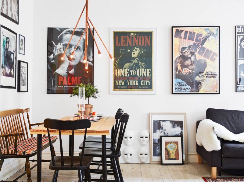 Loft style interior posters