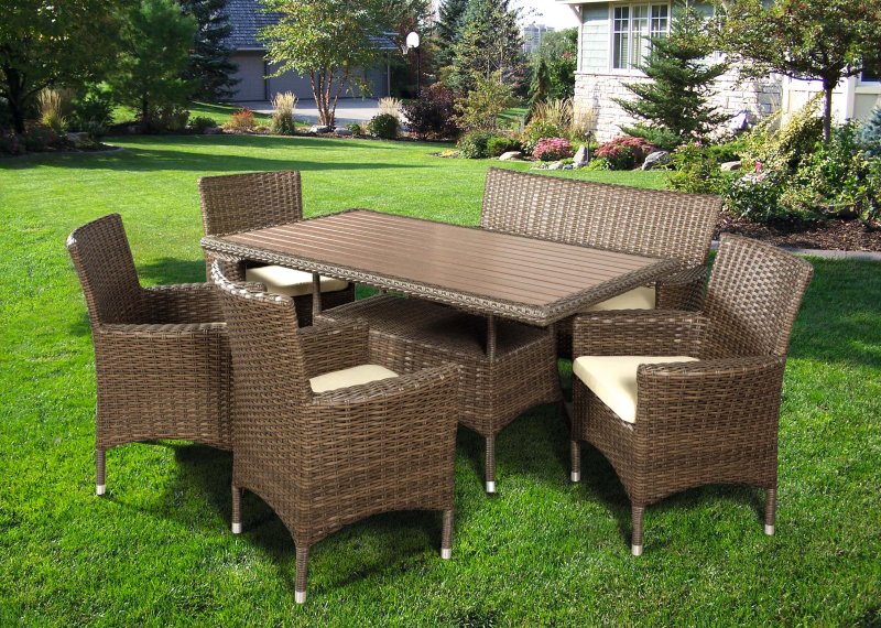 Garden furniture rattan