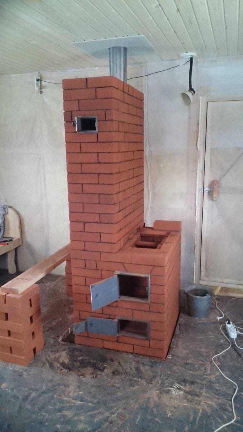 Brick bath stove