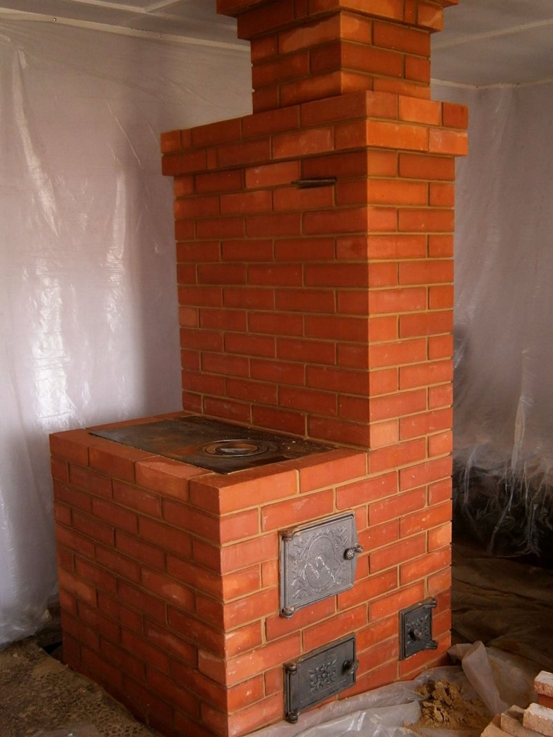 Brick stove Swede heating hob