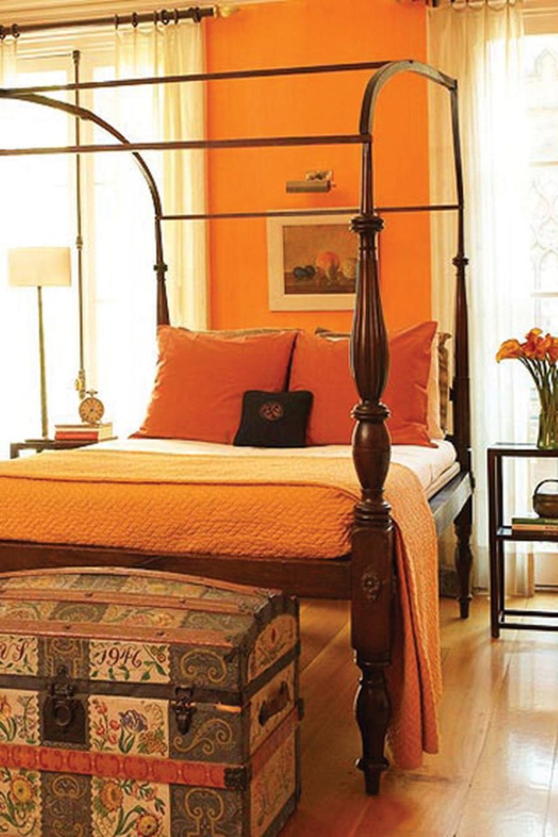 Orange bedroom