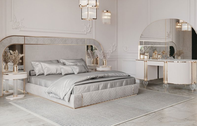 Bed Ark deco Italy