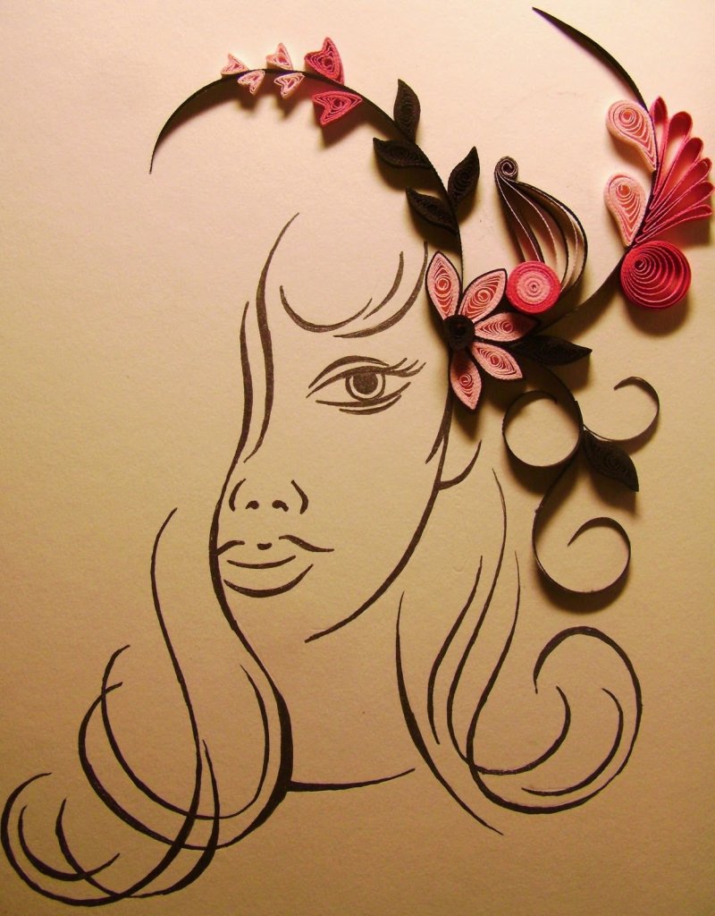 Contour quilling