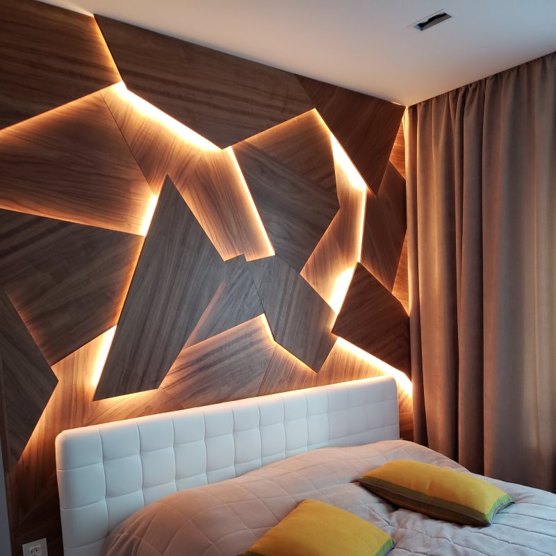 Wooden panels with backlight