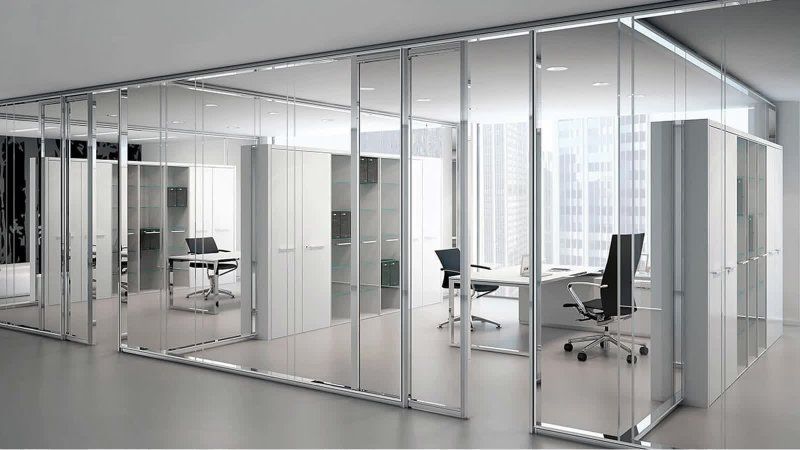 Office glass partitions