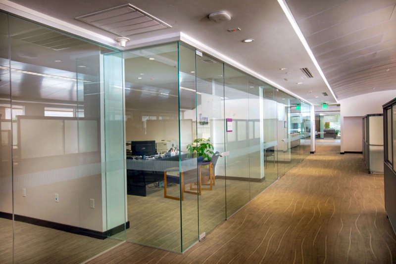 Glass partitions