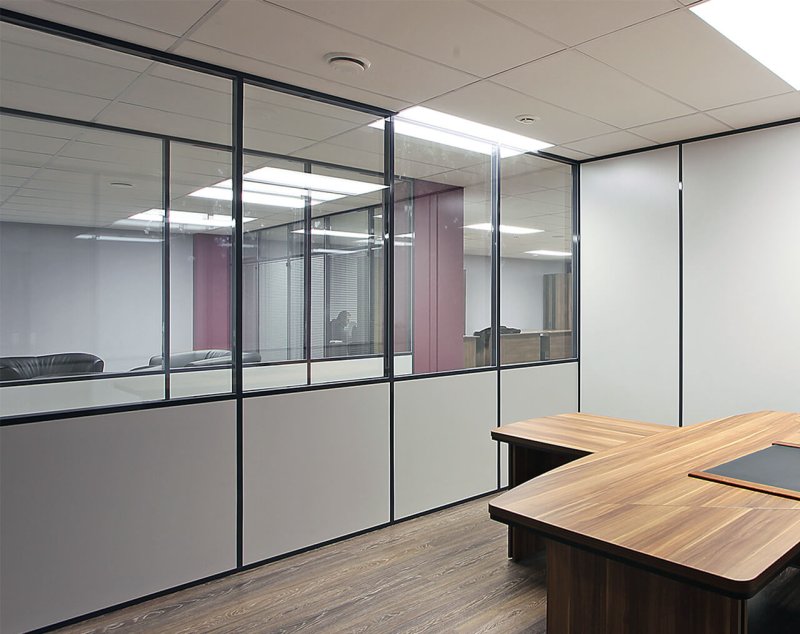 Glass partitions Office