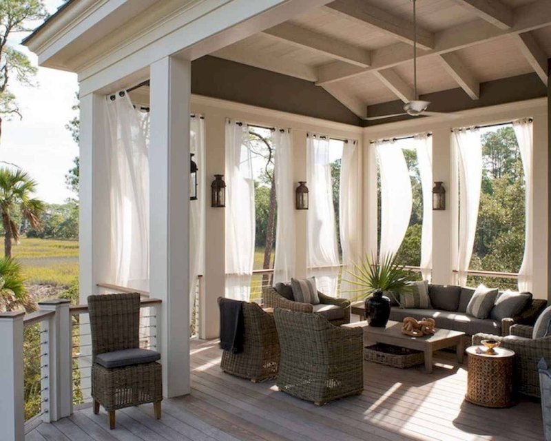 Beautiful terraces and verandas