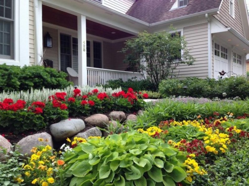 Flower garden at the house