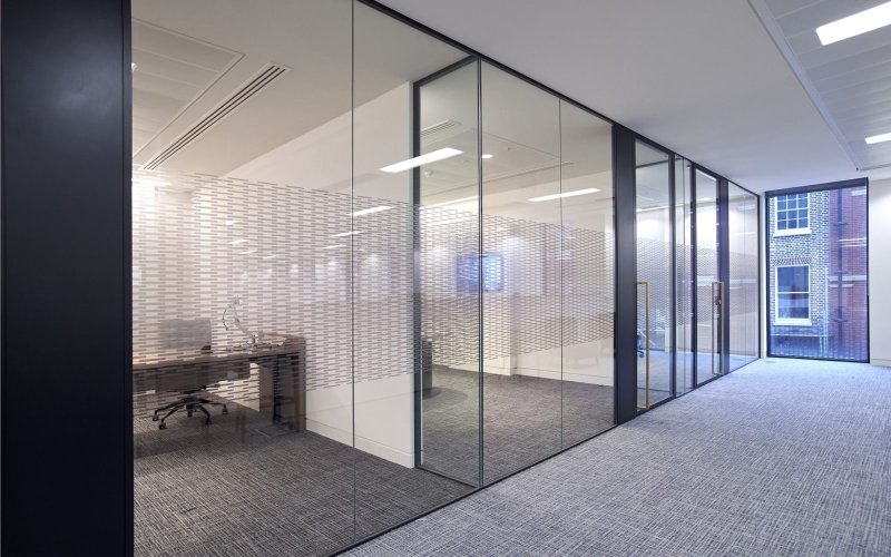 All -glass partitions