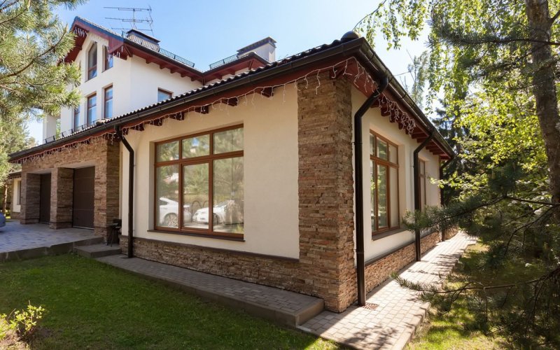 Facade of a private house