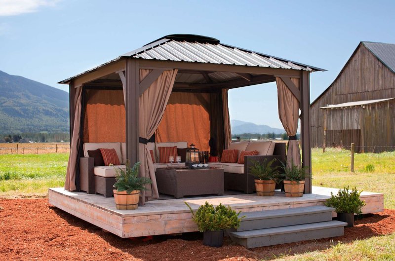 Modern gazebo for giving