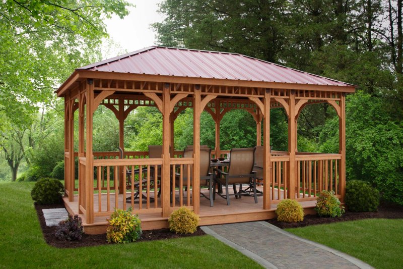 Wooden gazebo gazebo