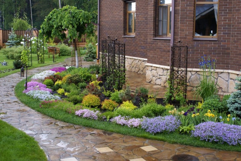 The landscape design of the garden