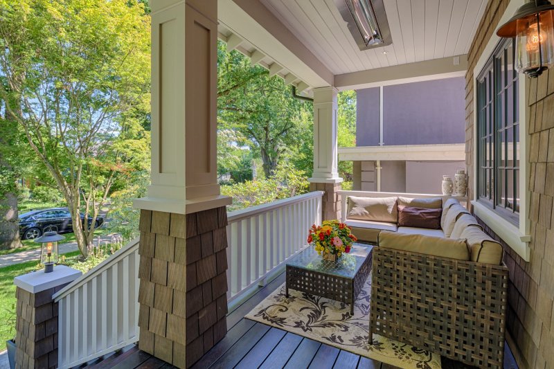 Beautiful terraces and verandas