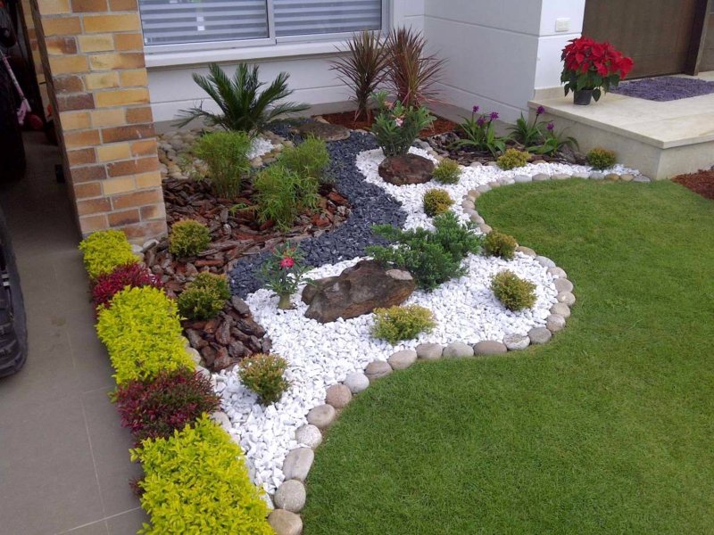 Beautiful flowerbed