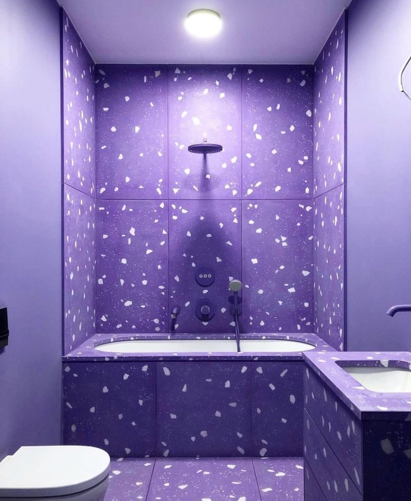 Violet bathroom