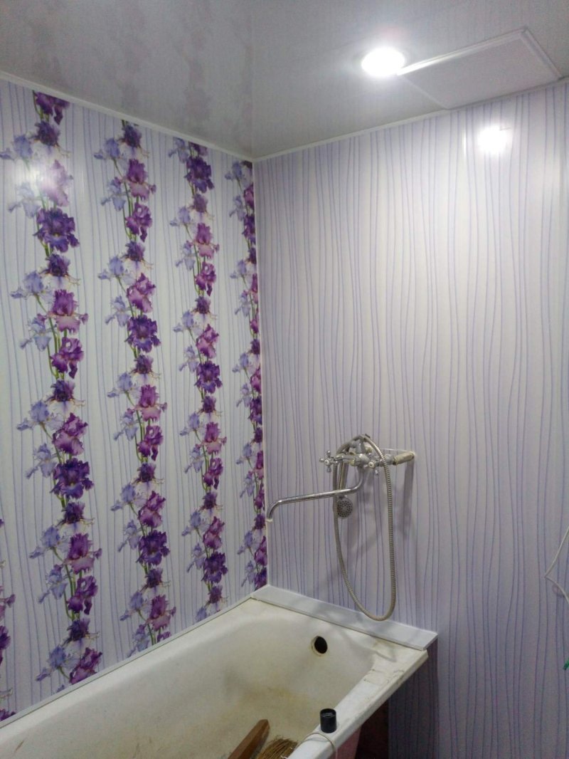 Bathroom plastic panels