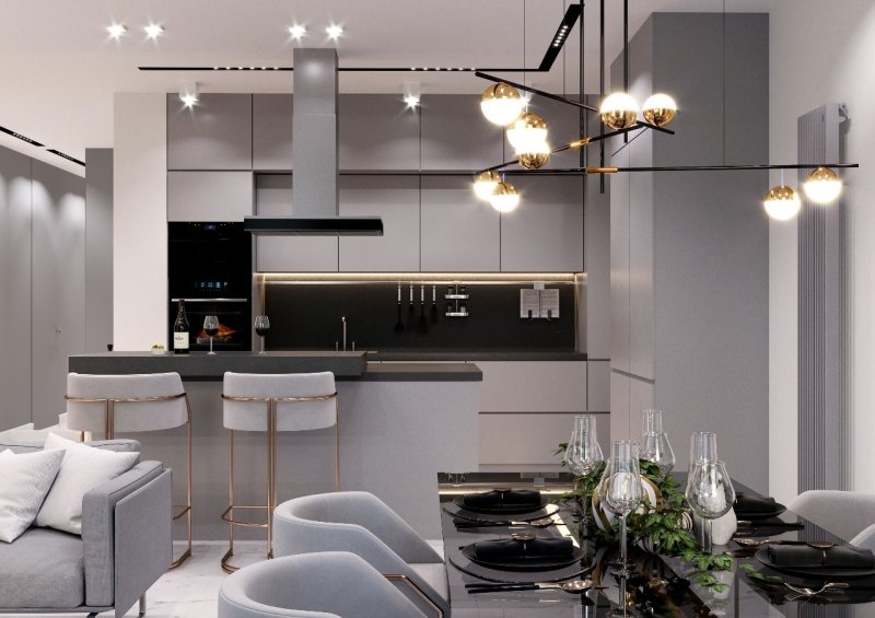 Stylish kitchen interior