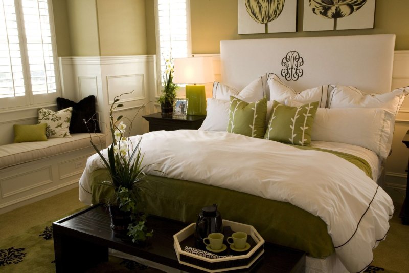 Olive bedroom