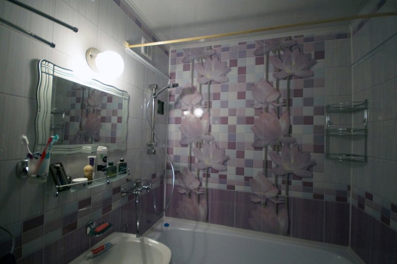 Bathroom with PVC panels