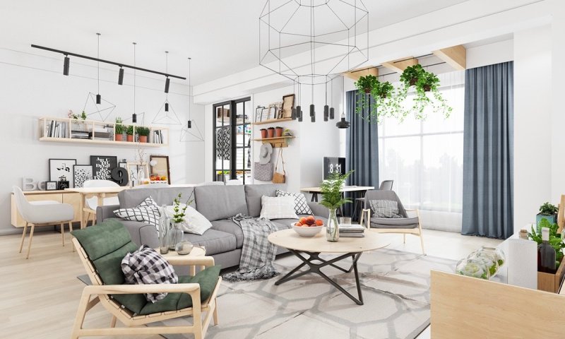 Scandinavian style living room