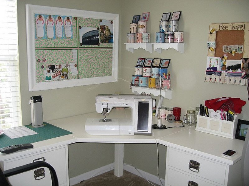 The sewing corner of the house