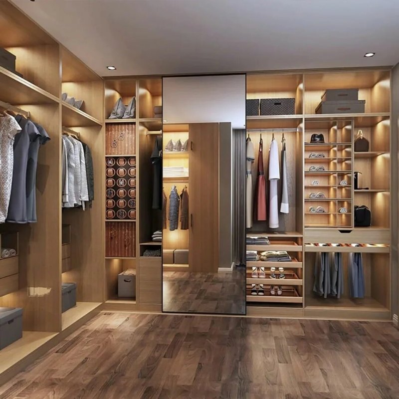 Wardrobe made of wood