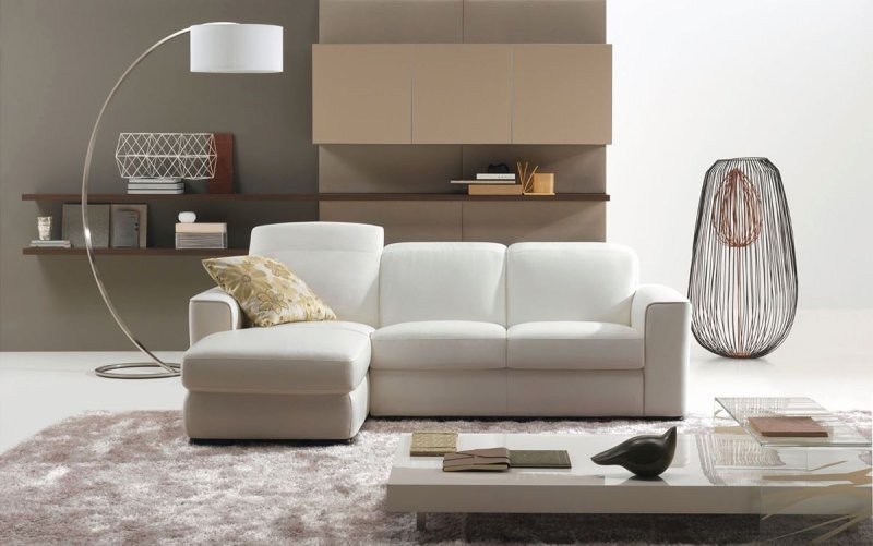 Stylish sofas in the living room