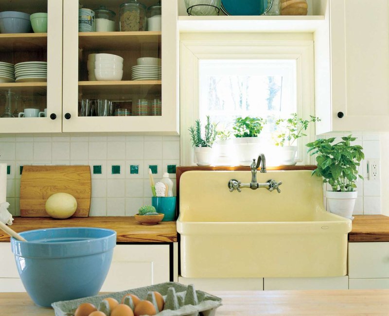 Summer kitchen interior